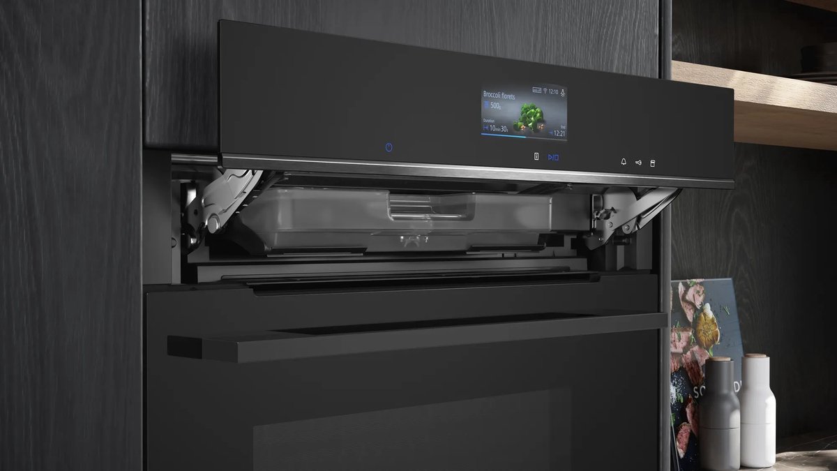Siemens CS736G1B2 - iQ700 - Oven - Inbouwoven met stoom - 60 x 45 cm - TFT-touchdisplay Plus -fullSteam Plus: snel en gezond koken - 4D hetelucht: gelijkmatige warmteverdeling - Zwart – foto 6