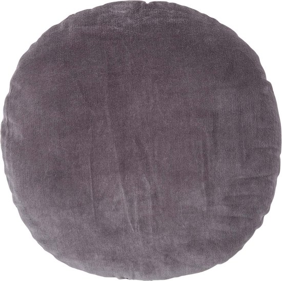 Homescapes Fluwelen Kussen 40 Cm Rond Antraciet Bol homescapes-fluwelen-kussen-40-cm-rond-antraciet-bol