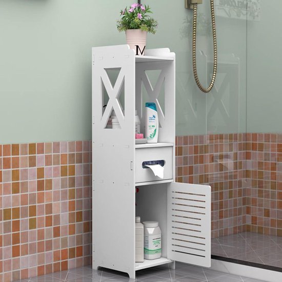 PIAN'O Toiletkast met verlichting 60 cm - UTE - Mat Wit | De Marie NV