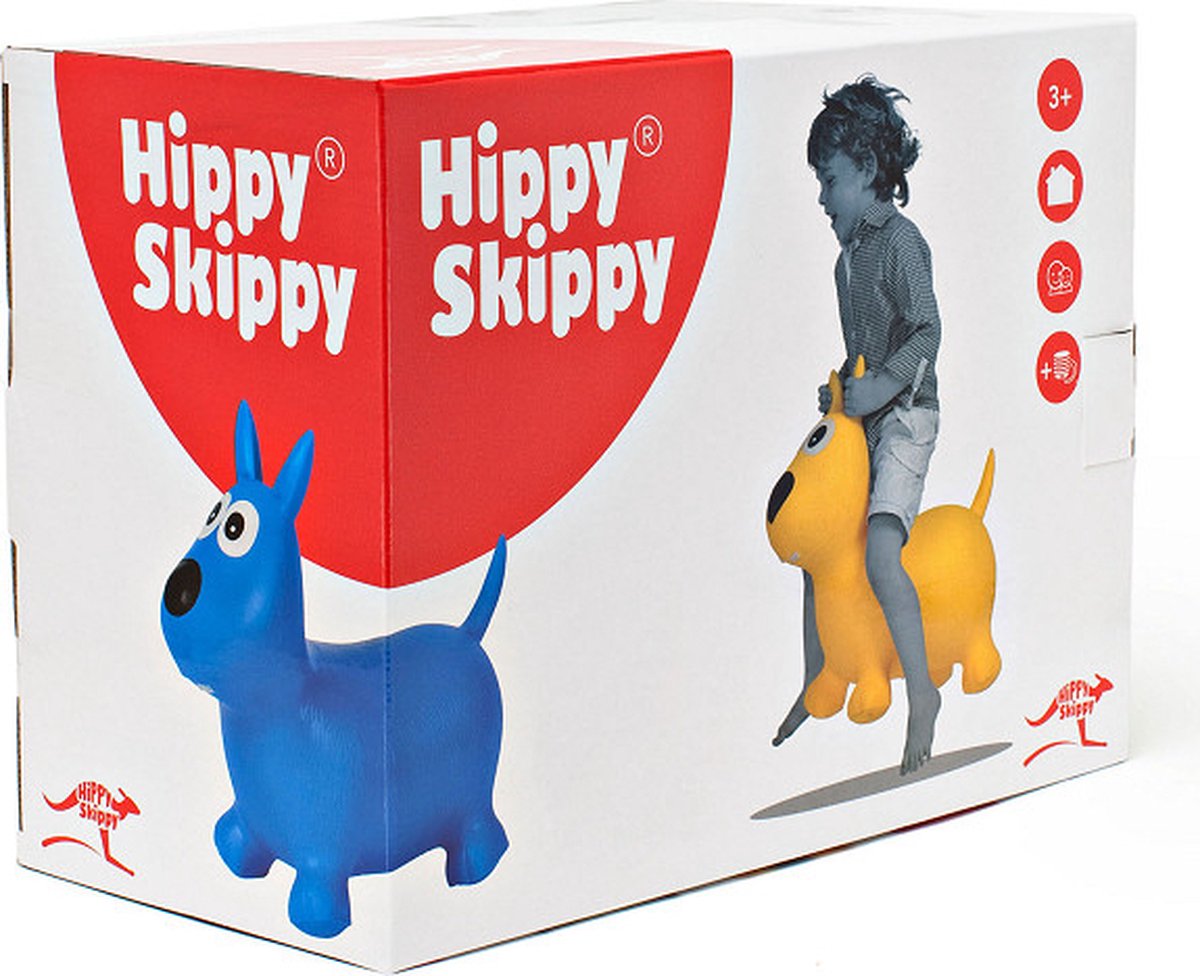 Hippy Skippy Konijn Skippybal - 81 cm - Grijs — afbeelding 2