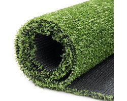 Tapiso Kunstgras Grastapijt Canyoo Groen 7 mm Gras voor Balkon Tuin Terras Maat- 300x300