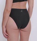 Culotte taille haute noire, sans coutures, vue arrière.