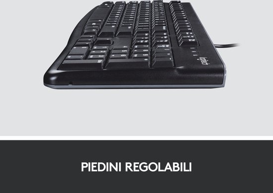 Logitech K120 - Bedraad Toetsenbord - QWERTY ISO - Zwart
