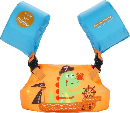Gogokids Zwemvest voor baby's, comfortabele zwemhulp met armbanden voor