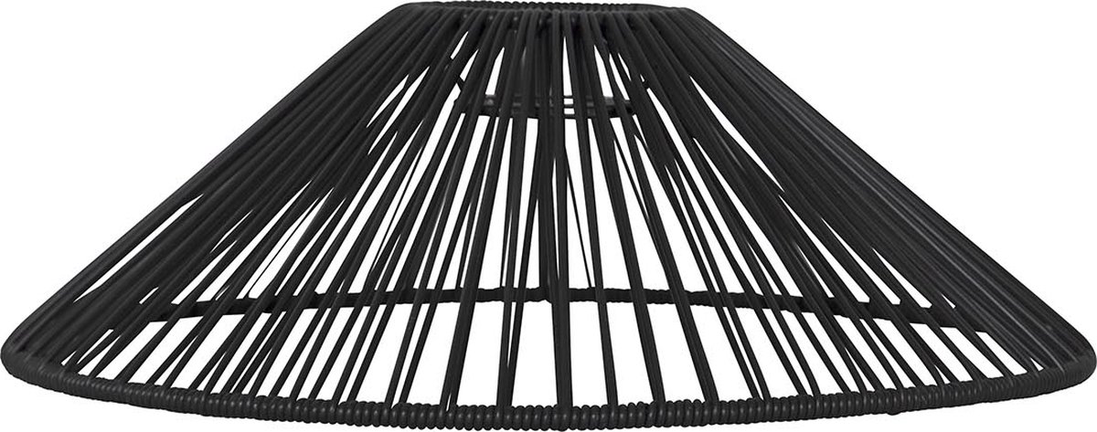 Star Trading lampenkap Vide, rotan, zwart, E27, buiten, ? 38 cm
