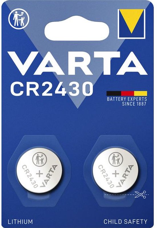 Foto: Varta cr2430 lithium knoopcel batterijen 2 stuks