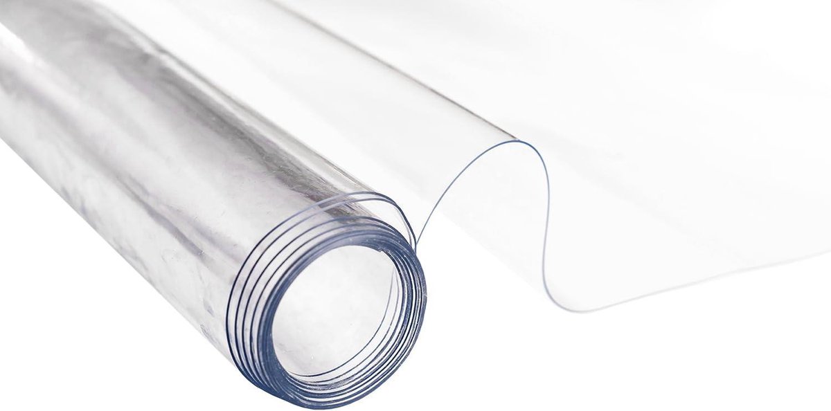 Clear Plastic Tablecloth Cover - 45' x 45' - Square - 4.5' x 6'