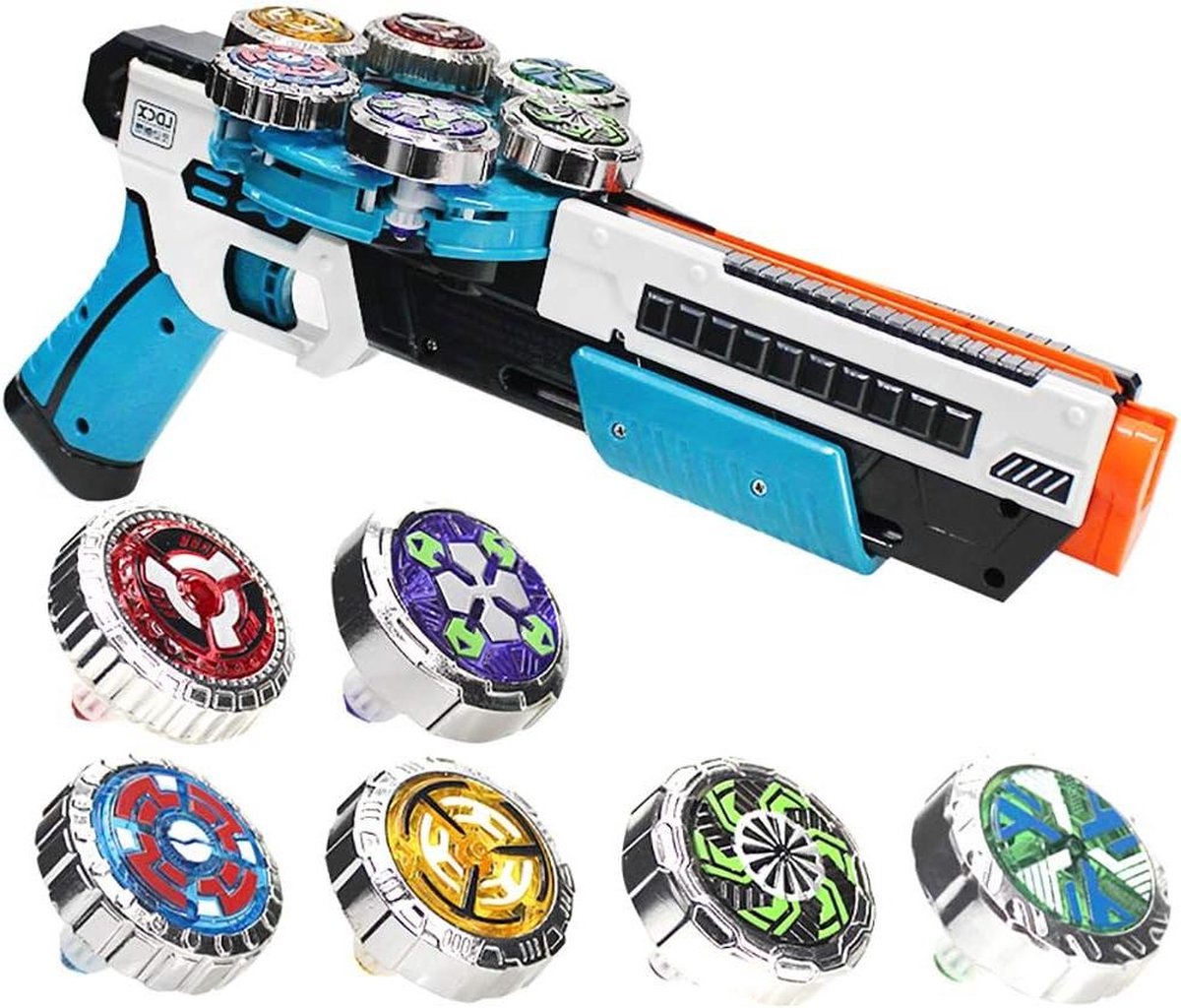 Battling Tops Burst Turbo gevechtstollen magische tol Hexa Core roterende detonatie 5 generatieset blauw