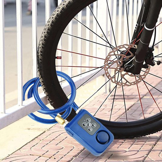 Keyless Alarm fietsslot - Digitaal wachtwoord - Anti-diefstal - Smart Alarm Lock - Veiligheidsslot voor fietsen van Merkloos — afbeelding 2
