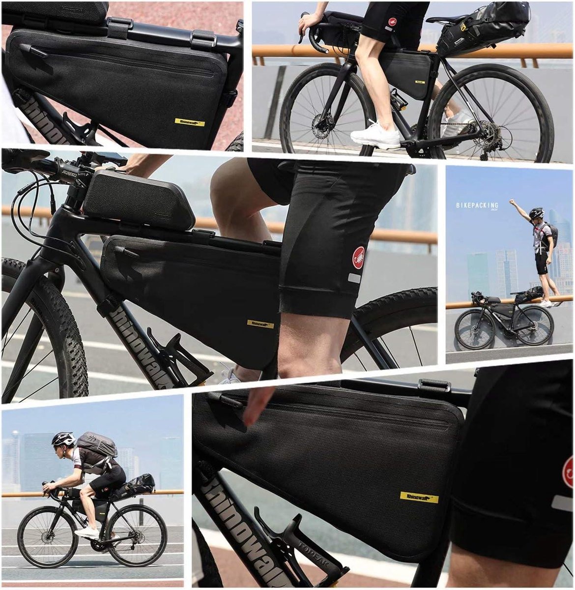 Waterdichte fietstas voor racefietsframe - driehoekig ontwerp