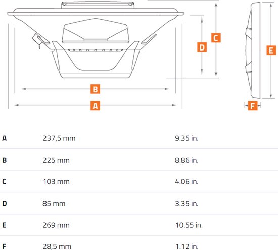 Hertz CPX 690 PRO autospeaker Ovaal 360 W van Hertz — afbeelding 2
