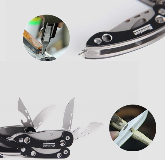 Multitool met Mini-zakmes en 8-in-1 Vouwtang van Roestvrij Staal