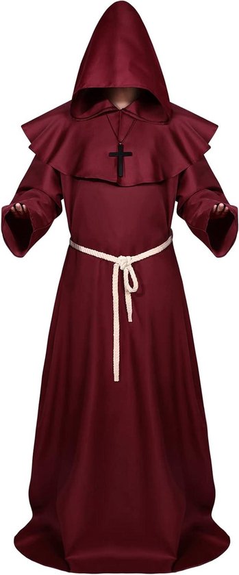 Cape Avec Capuche Halloween L Marron - Cosplay, Carnaval | Pour Homme, Style Médiéval