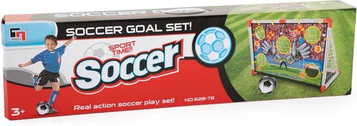 Voetbaldoel met puntenscherm voetbal speelgoed voor kinderen.