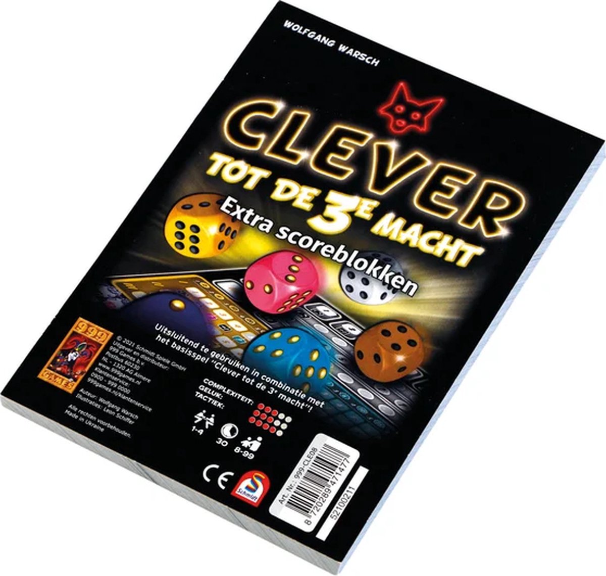 999 Games - Scoreblokken - Clever tot de 3e macht - twee stuks - Dobbelspel — afbeelding 6