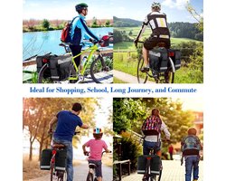 Waterdichte 28L bagagedragertas-kofferbaktas voor fiets - Welltop Fietszadeltassen accessoires Waterproof bicycle bag