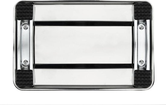 Pasta machine verstelbaar 195 x 16 x 17 cm Easy Prepare houder voor bevestiging aan het werkblad - zilver blauw - 1 stuks pasta roller van Easy Prepare — afbeelding 4