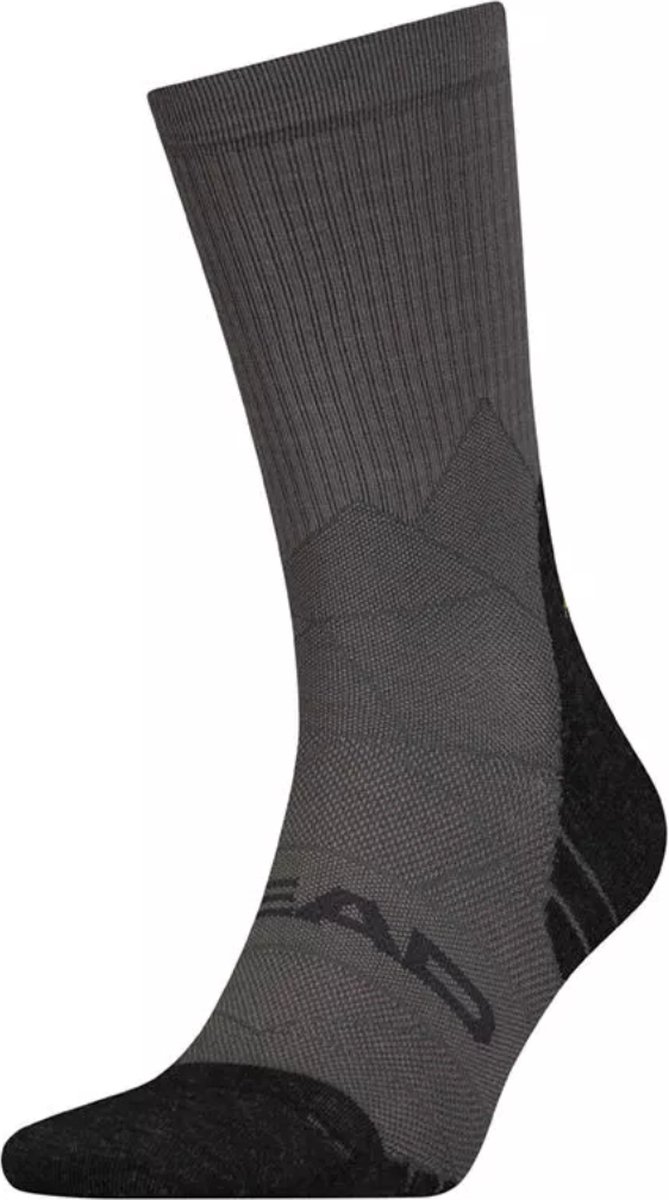 HEAD 2-Pack Wandelsokken Sportieve Unisex Heren Dames – 39-42 100001409 Geel