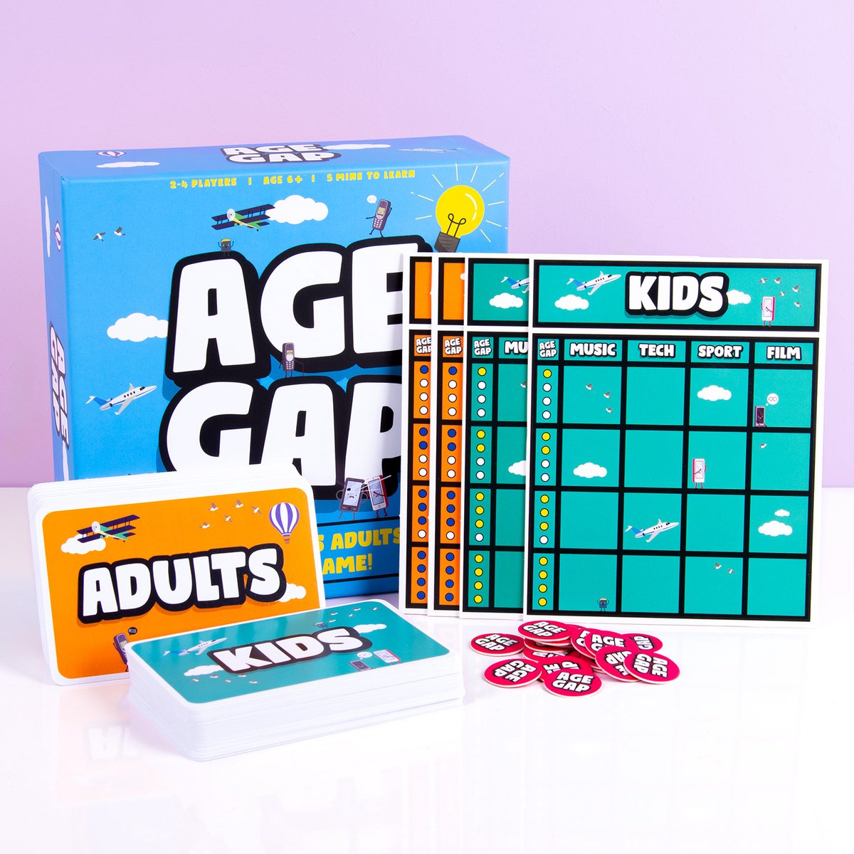 Gift Republic Age Gap - Familie Trivia spel