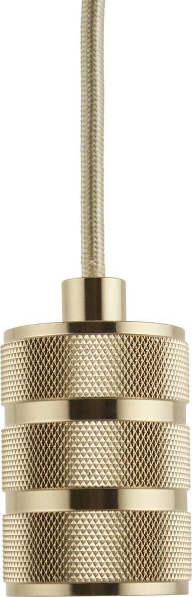 Pendel Goud E27 Fitting - Retro - 1.5m Snoer - Met Plafondkap