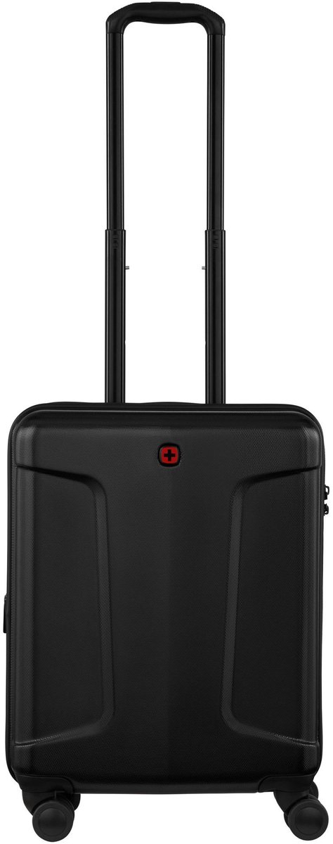WENGER Trolley Legacy Expandable DC Carry-On Hardside Case Black Zwart 54cm