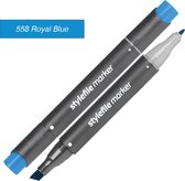 Stylefile Twin Marker - Royal Blue - Ce marqueur de haute qualité est idéal pour les designers, architectes, graffeurs, dessinateurs et étudiants en design