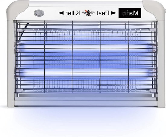 Elektrische Insectenmoordelaar, Mafiti muggenmoordelaar Vliegenval Elektrische Binnenmuggenzapper 20W met UV-licht, Elektrische Muggenval voor Keuken, Huis, Binnenplaats (Grijs Elektrische Insectenmoordelaar, Mafiti muggenmoordelaar Vliegenval Elektrische Binnenmuggenzapper 20W met UV-licht, Elektrische Muggenval voor Keuken, Huis, Binnenplaats (Grijs