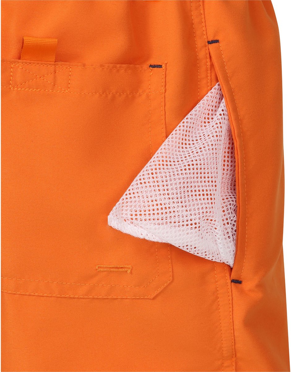 Ladeheid LA - ZA - SWS - Short Heren Zwembroek - Zwemshorts - met zijzakken en achterzak - sneldrogend - met binnenslip van mesh - Koordsluiting - Polyester - Oranje/Kobalt — afbeelding 4