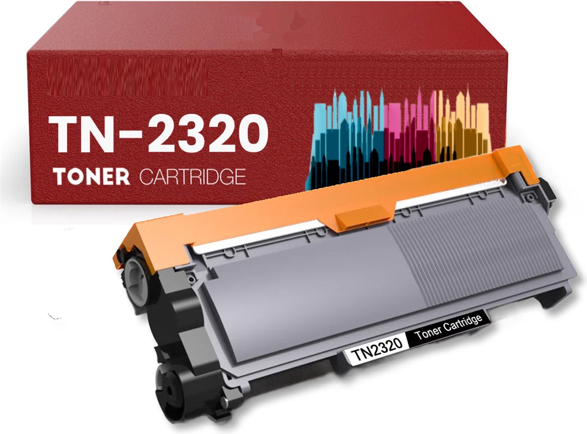 Geschikt voor Brother TN-2320 XL Toner cartridge Zwart - 2600 pagina's - Geschikt voor Brother DCP-L2520DW - DCP-L2560DW - HL-L2300D - HL-L2340DW - HL-L2360DN - HL-L2365DW - MFC-L2720DW - MFC-L2740DW