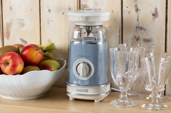 Ariete 0568/15 - Vintage blender - 500 Watt - 1,5L inhoud - 2 snelheden met pulse - Blauw van Merkloos — afbeelding 5
