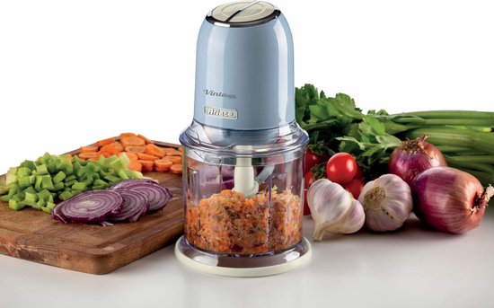 Ariete 0438/05 - Vintage hakmolen - 600 ml Inhoud - 400 Watt - 2 snelheden - Blauw van Ariete — afbeelding 3