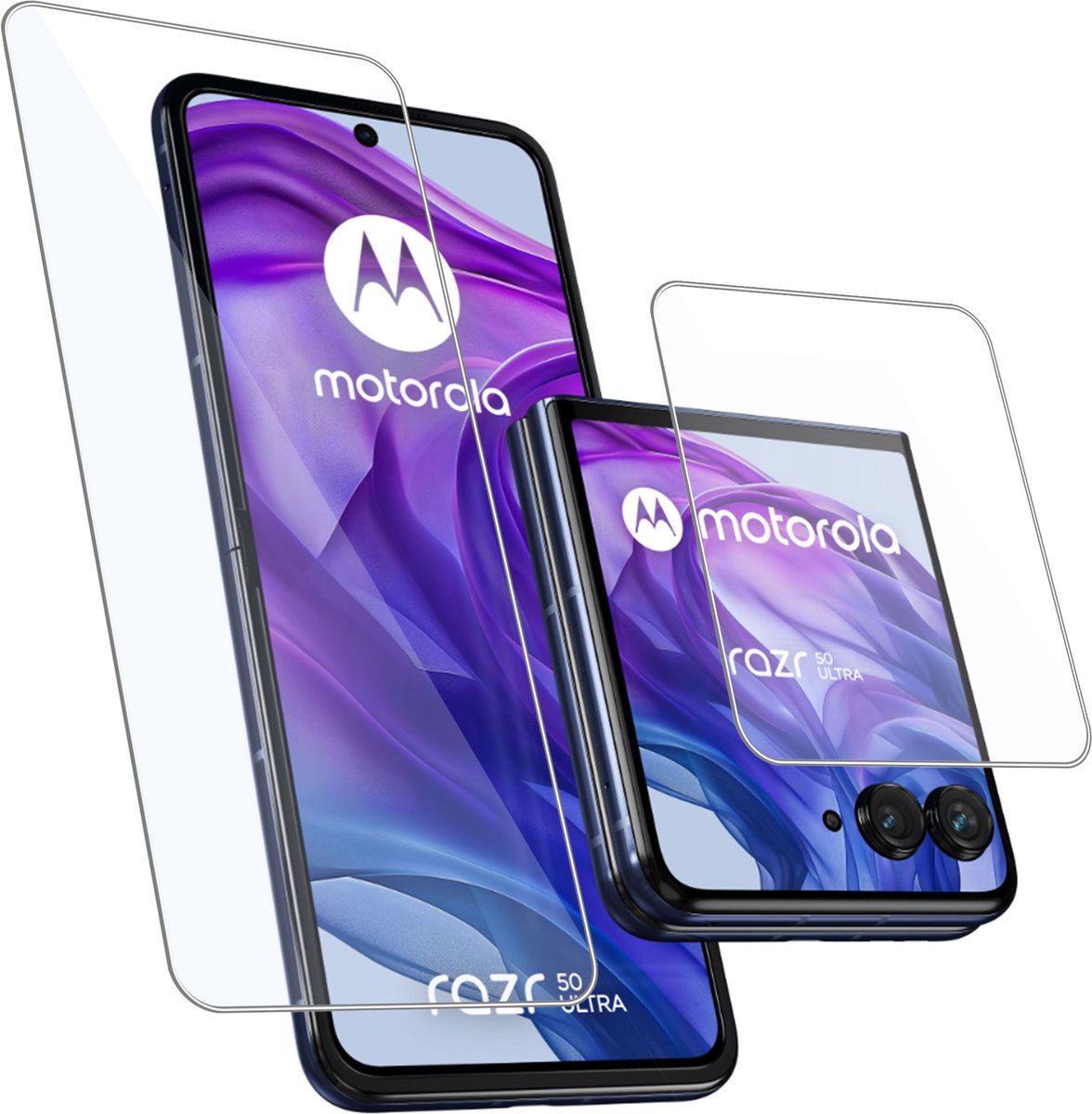 Geschikt voor Motorola Razr 50 Ultra - Screenprotector - Beschermglas Folie