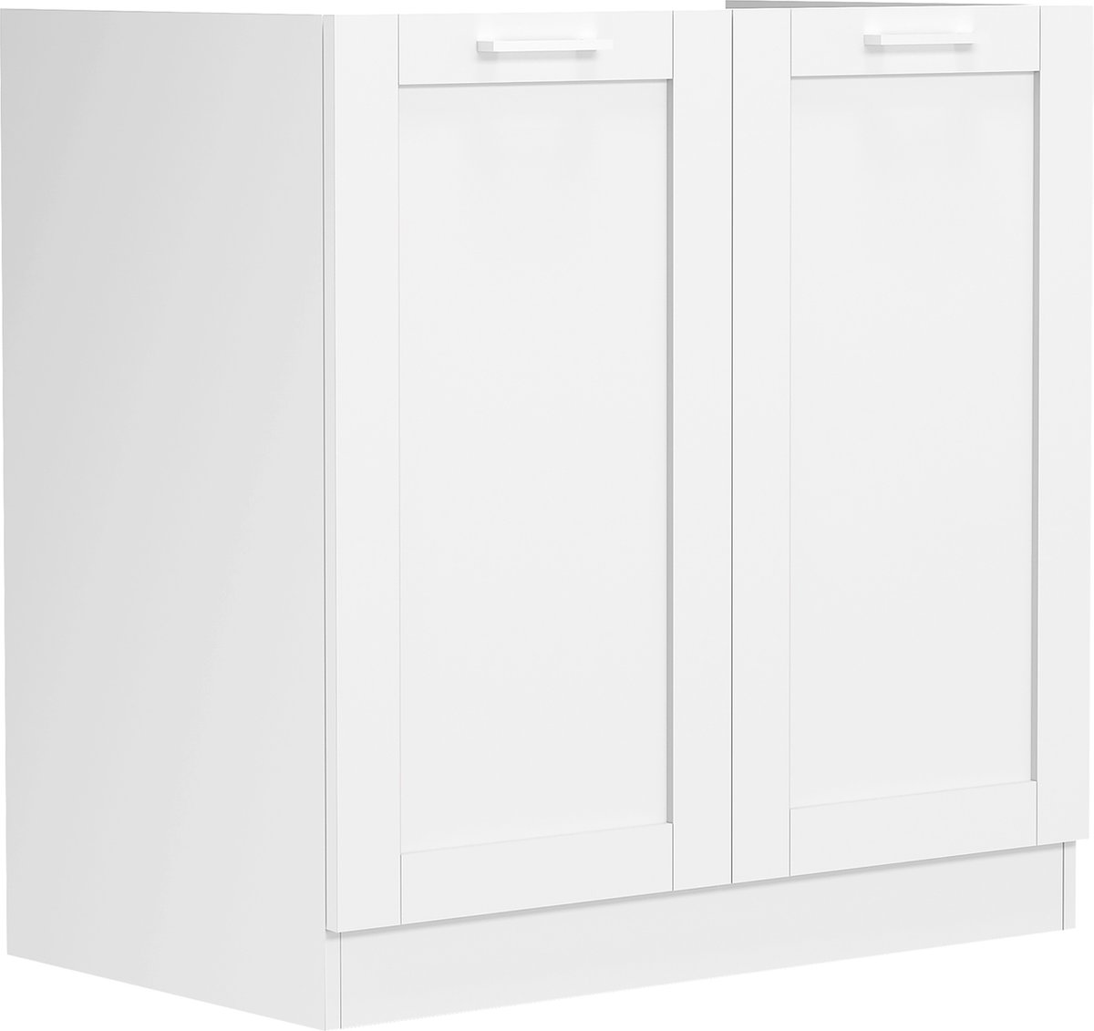Vcm Spoelbak onderkast breedte 80 cm Spoelbak onderkast Keuken Landhuis Colura Wit