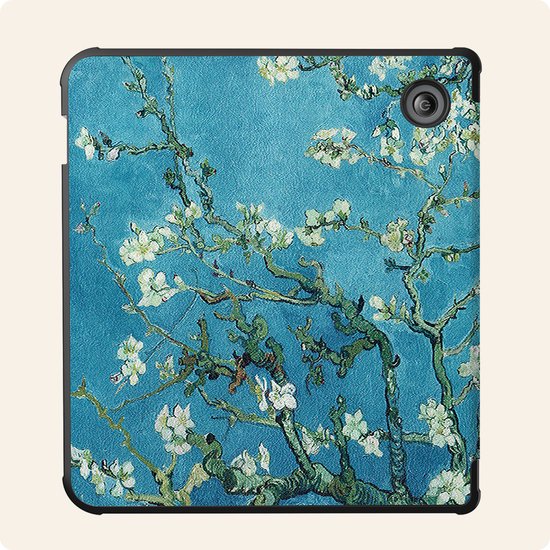 Hoesje Geschikt voor Kobo Libra Colour Hoes Book Case Trifold - Hoes Geschikt voor Kobo Libra Colour Hoesje Book Cover Met Screenprotector - Bloesem van Hoesje  — afbeelding 5