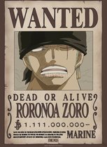 Poster One Piece - Wanted Zoro Wano 38x52cm