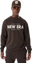 New Era Ne Wordmark New Era Hoodie 60424412 - Kleur Bruin - Maat M