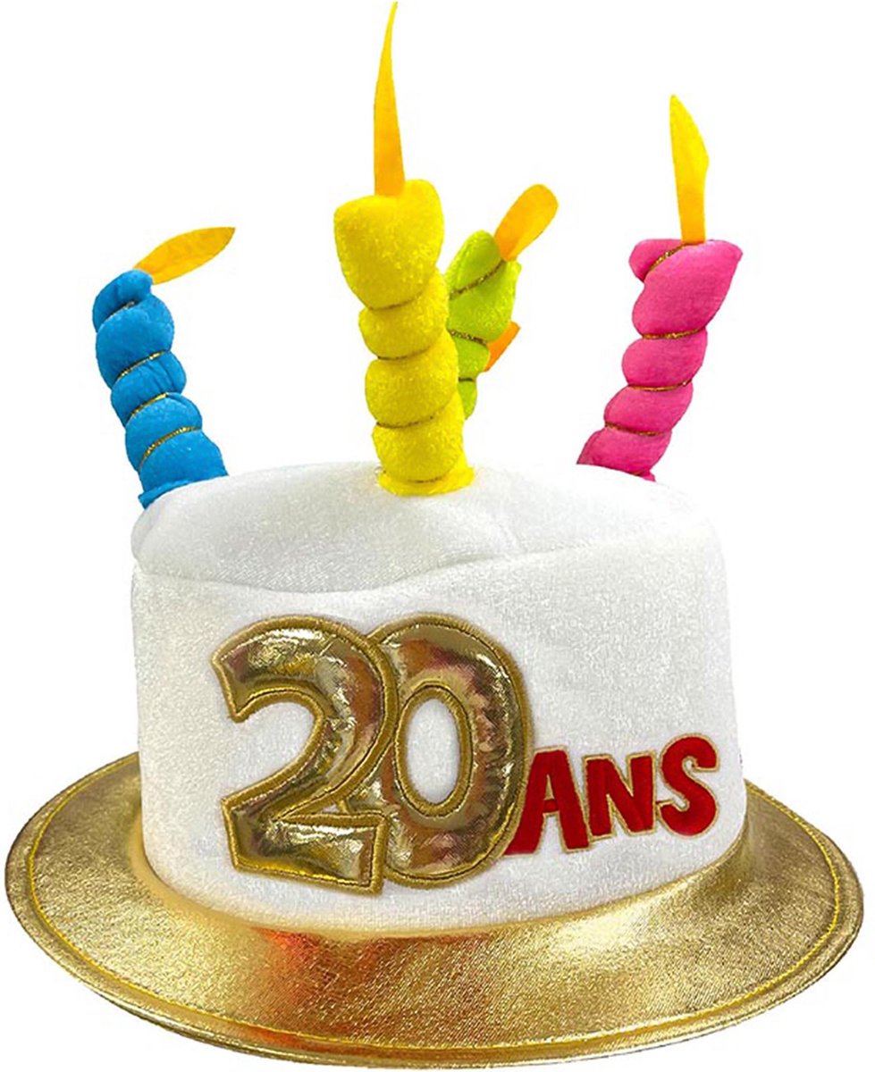 SURPRISEZ VOUS - Verjaardagshoed voor volwassenen leeftijd 20