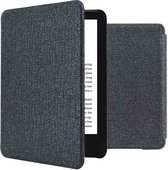iMoshion Ereader Cover / Hoesje Geschikt voor Amazon Kindle (2022) 11th gen - iMoshion Canvas Sleepcover Bookcase zonder stand - Zwart / Glitter Zwart