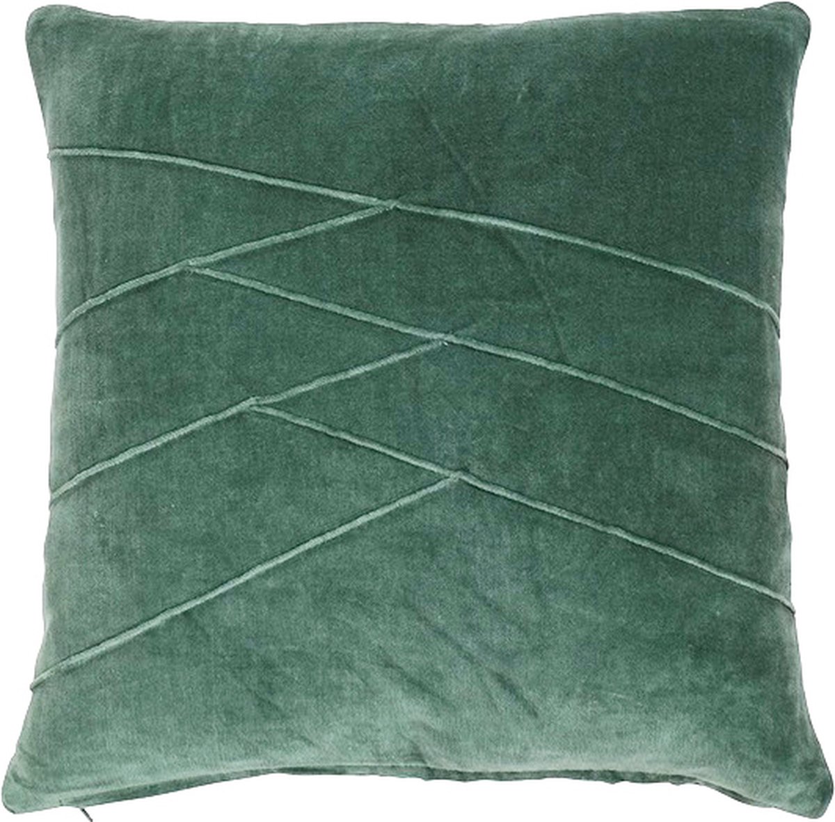 Mars & More Uneven pintuck blue green kussen | 45 x 45 cm zie beschrijving