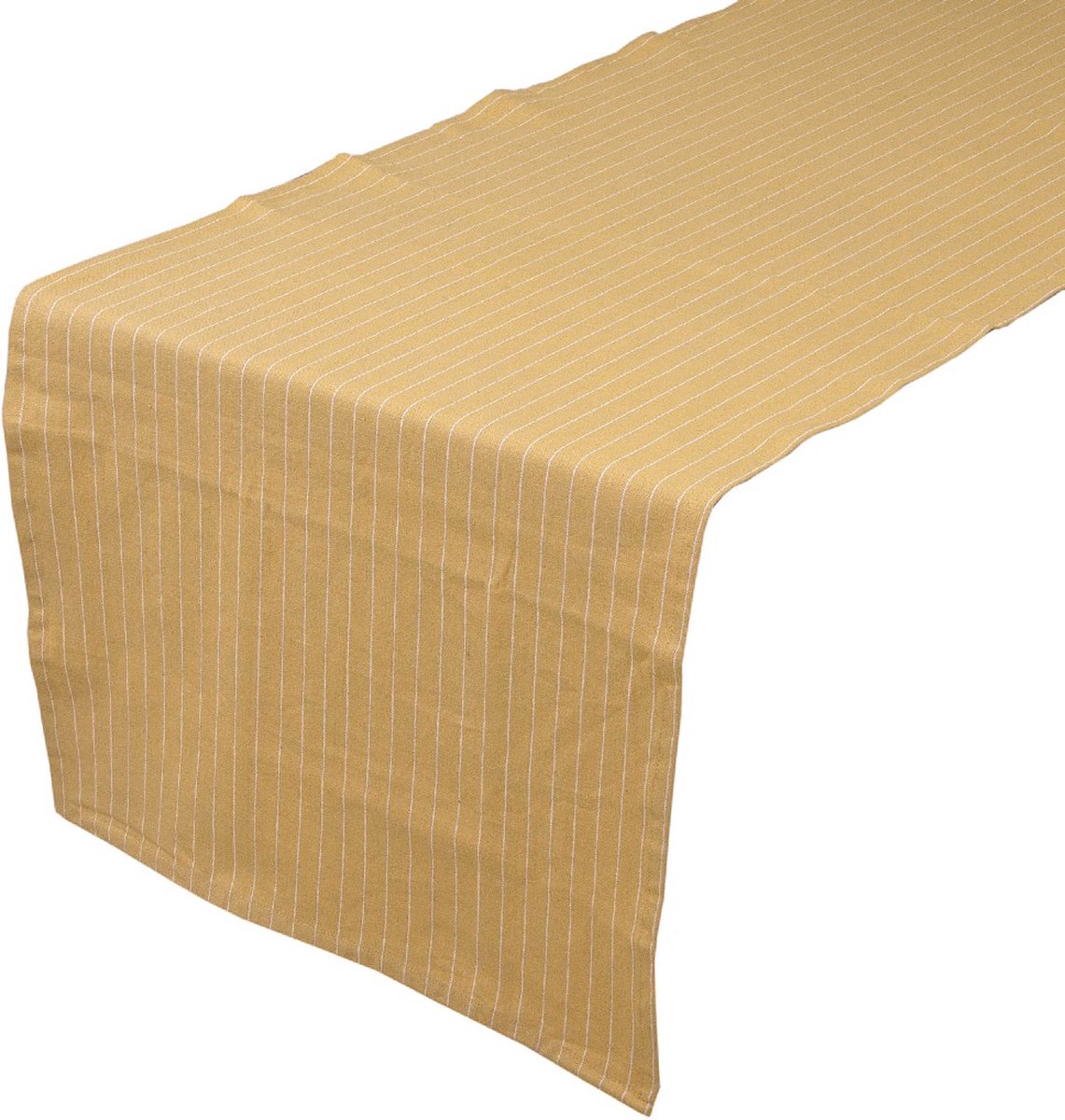 Pinstripe Tafelloper c. geel 50x140cm