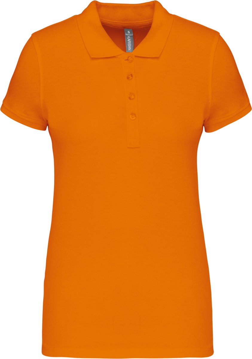 Kariban Piqué-damespolo korte mouwen K255 - orange - XS