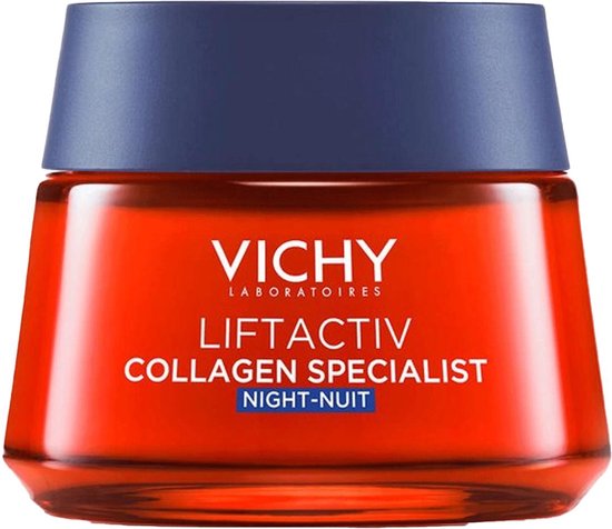 Foto: Vichy liftactiv collageen specialist nachtcr me anti aging verzorging corrigeert rimpels en pigmentvlekken 50ml