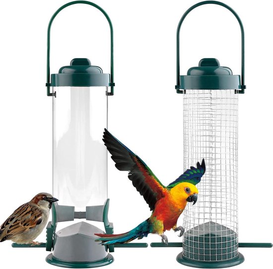 Eekhoornbestendige Vogelvoeder voor Tuin met Groot Zaadreservoir Eekhoornbestendige Vogelvoeder voor Tuin met Groot Zaadreservoir