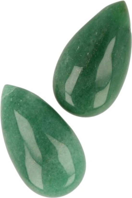Pendentif pierre précieuse Aventurine verte en forme de goutte