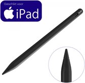 Stylet actif Buddi Wave avec rejet de la paume - Convient aux iPad à partir de 2018 - Zwart - Sensible à l'inclinaison - Magnétique - Chargement USB-C - Pointe Extra - Convient pour dessiner, écrire et dessiner