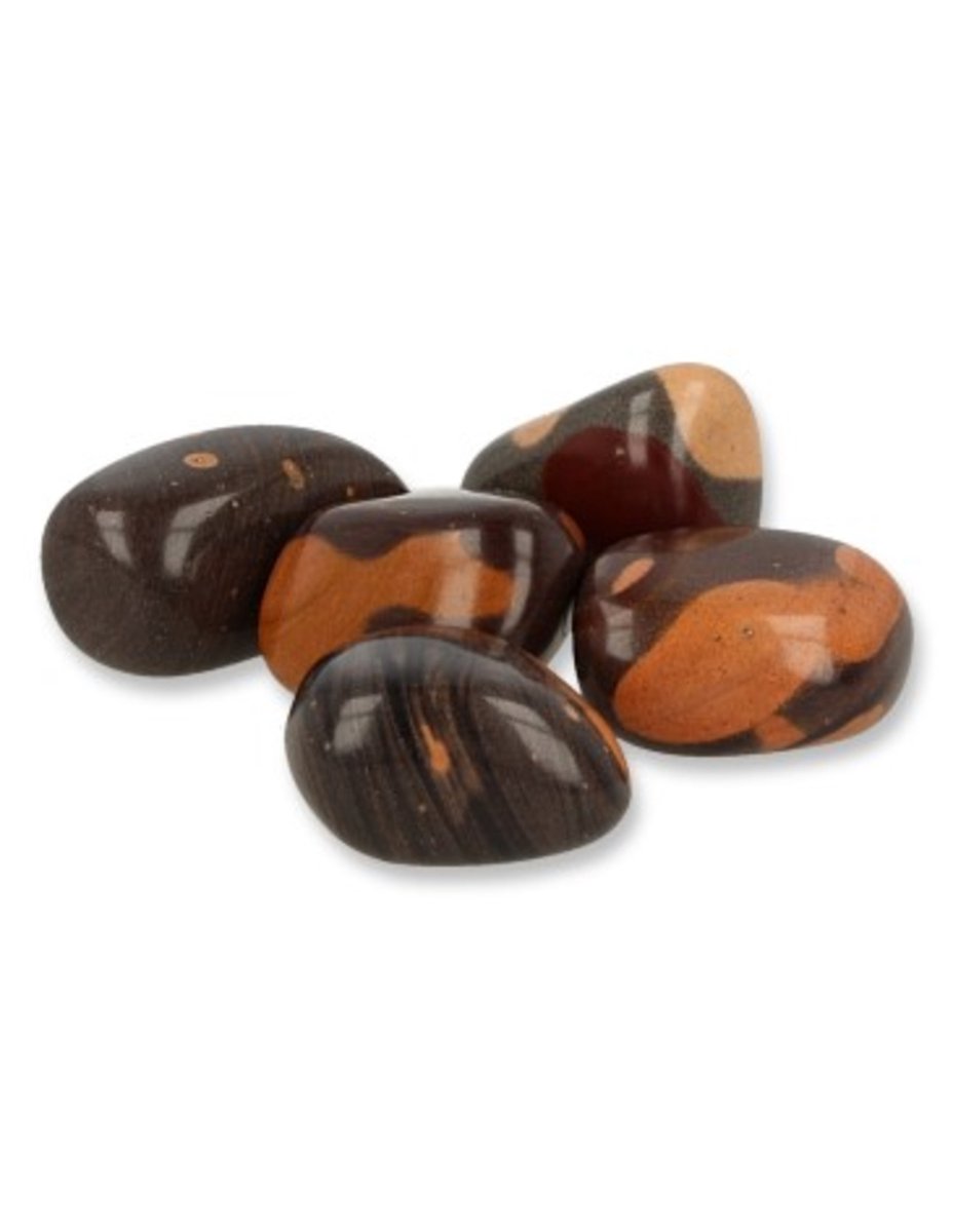 Ruben Robijn Jaspis Gila 250 gr. trommelstenen (mt3) Bruin