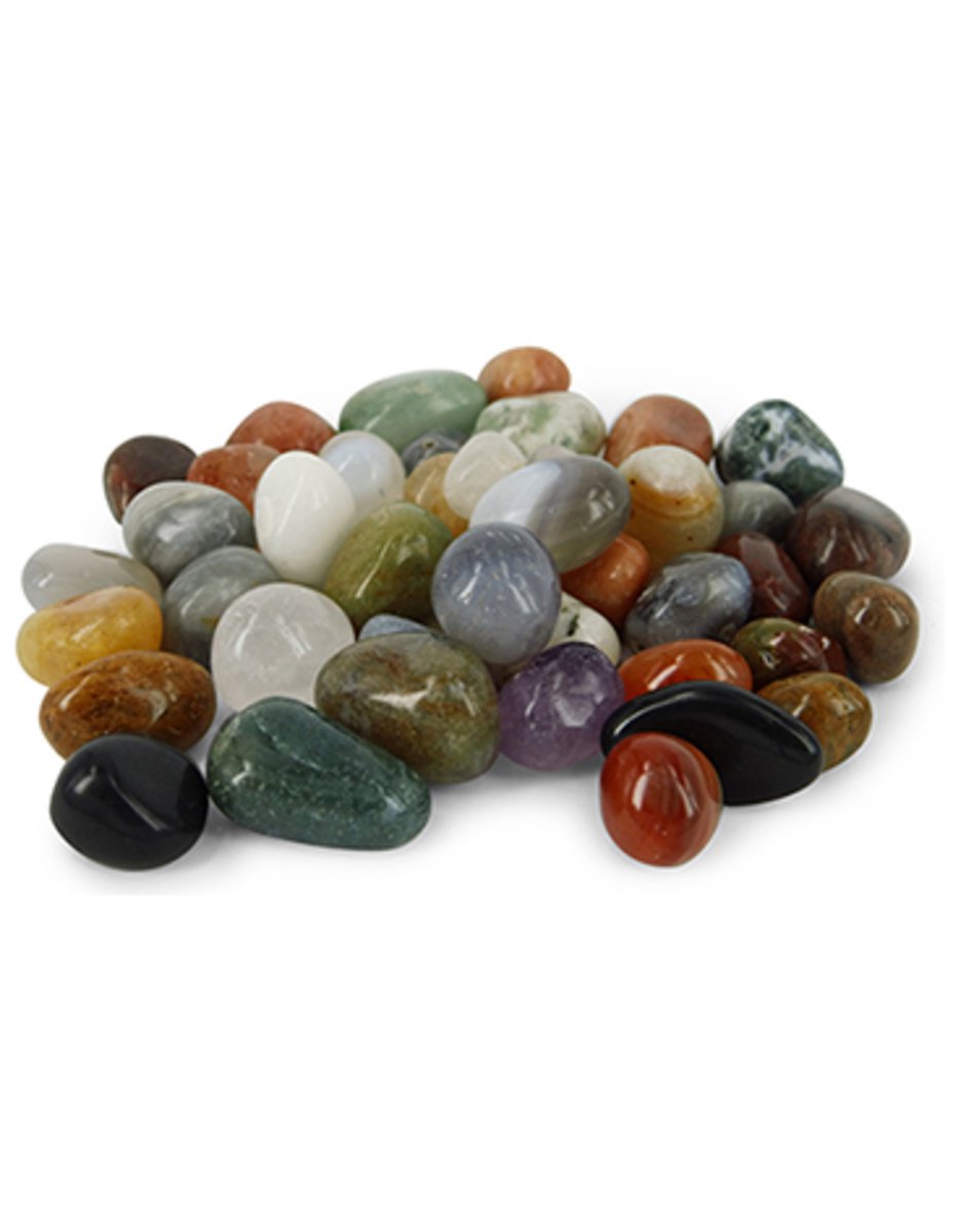 Ruben Robijn India mix 250 gr. trommelstenen (mt2) Bonte kleuren