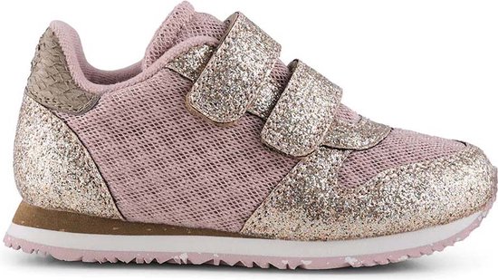 Woden Ydun Glitter Ii Kids Lage sneakers - Meisjes - Roze - Maat 25