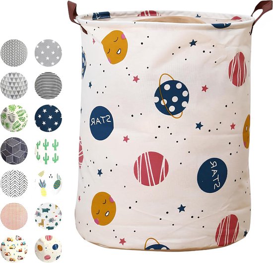 Zwarte inkt kunst wasmand mand waterdichte vuile kleding mand