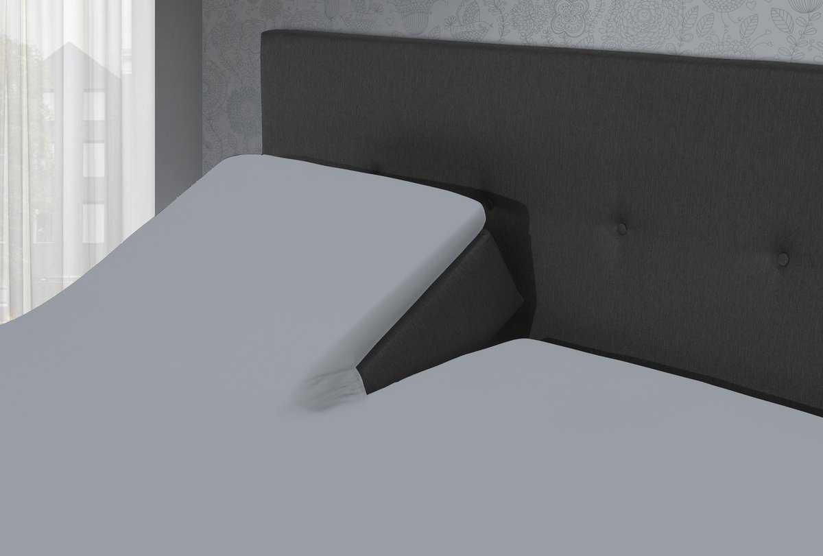 Villa Park - Dubbel Jersey Splittopper - Zilver Grijs / 200x200